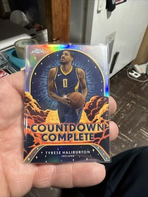 2024-25 Topps Chrome - Countdown Complete Tyrese Haliburton #CC-3 Refractor - Image 1 of 3