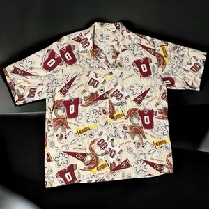Camisa L Vintage Sun&Turf NFL San Francisco 49ers Estampado Hawaiano Rayón Hombres - Imagen 1 de 12
