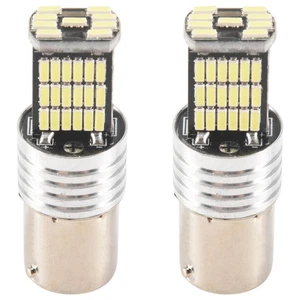 2X 1156LED Canbus 15 SMD BA15S P21W Feu  de Frein de Voiture Blanc 67175 - Imagen 1 de 7