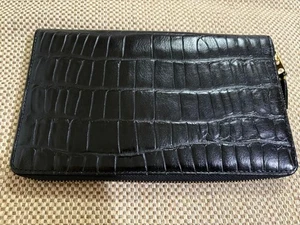 Cartera de Viaje Comme Des Gar Ons/Croco Repujado Cartera Estuche Bolsa Para Mujer - Imagen 1 de 5