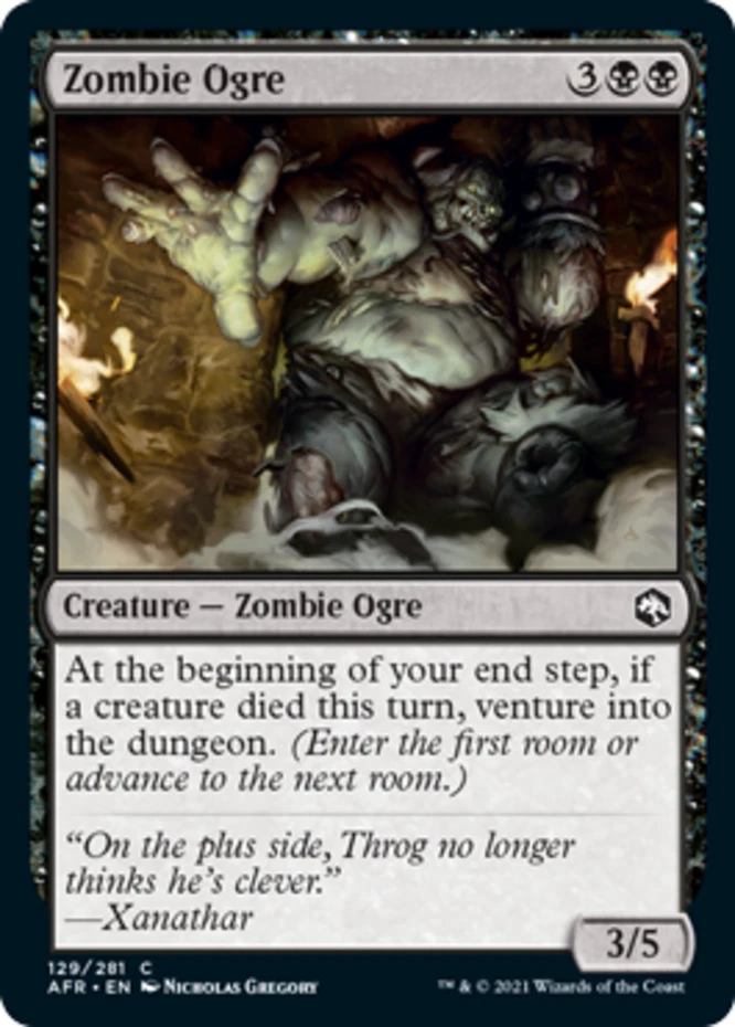 x1 Zombie Ogre - Forgotten Realms - NM - MTG - Image 1 of 1