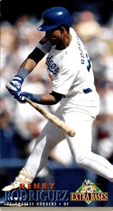 1994 Fleer Extra Bases Henry Rodriguez Los Angeles Dodgers 295 - Picture 1 of 4