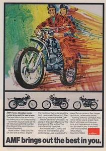 1973 AMF Harley Davidson: Best Bike in the World Vintage Print Ad - Picture 1 of 1
