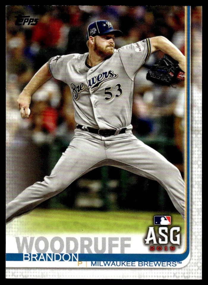 2019 Topps Update Brandon Woodruff #US141 Milwaukee Brewers - Image 1 of 2