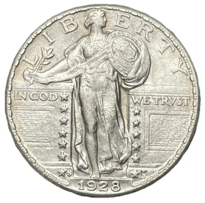 1928-S Standing Liberty Quarter FULL HEAD Stunning Solid Gem BU++ FH - Picture 1 of 2