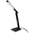 Groov-e Ares LED Black Desk Lamp with Wireless Charging Pod & Clock GV-WC04-BK