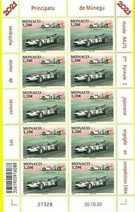 MONACO 2021 Legendary Race Cars Honda RA271 Sheet - Foglietto Auto da corsa  