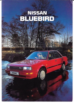 Nissan Bluebird 1987-88 UK Market Sales Brochure Executive Turbo GSX GS LS - Image 1 of 3