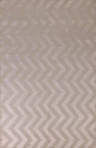 Contemoporary Chevron Modern Hand-made Indien Wool Rug Living Room Carpet 6'x9' - Picture 1 of 12