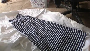 LONG TANK DRESS Girls L/10-12 Old Navy All Cotton blue & white summer beach WOW! - Picture 1 of 19