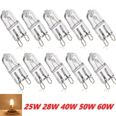 10/20PCS G9 Halogen Bulbs 25W/28W/40W/50W60W Warm Whtie CE ROHS filament Lamps - Image 1 of 4