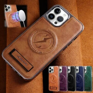 Für iPhone 15 14 13 12 Pro Max Luxus Klassisches Magnetisch Halterung Case Cover - Picture 1 of 14