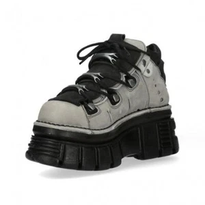 Nuevo Rock Boots botas de plataforma de metal zapato grueso todas las tallas - Imagen 1 de 61