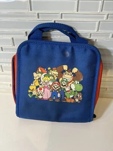 Nintendo 3DS Super Mario Bros. Carry Carrying Case Zipper Blue/RED/ With Game - Picture 1 of 8