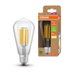 Osram LED Filament ST64 Edison 3,8W =60W E27 klar 806lm Warmweiß 3000K effizient - Bild 1 von 4