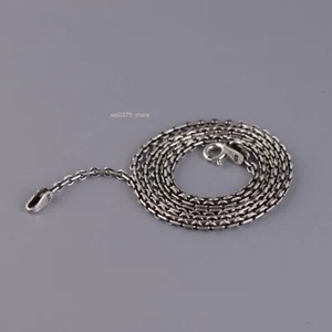 Collar de plata esterlina pura S925 para mujer cadena Rolo de 2 mm eslabón en O de 16 a 24 pulgadas de L - Imagen 1 de 6