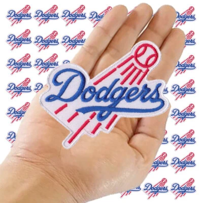 Wholesale Los Angeles Dodgers Nation Logo Size 3.2"x3.0" Sew Iron on Patch DIY - Image 1 of 4