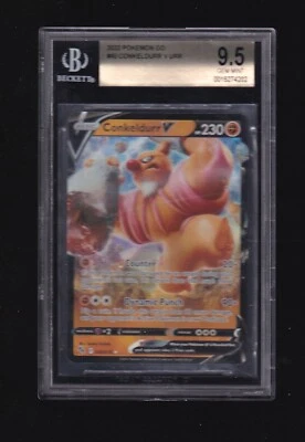 2022 Pokemon Go Full Art Holo Conkeldurr V Urr 40/78 Beckett BGS 9.5 Gem Mint - Image 1 of 2