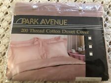 Park Avenue by Kosen Twin Sized Rose Colored Duvet~200 Thread Cotton