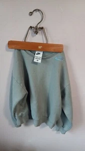 Nike Sweatshirt Kids Size 6-7 Years Light Blue Speckled - Picture 1 of 3