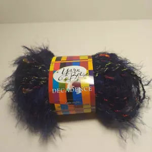 Garn Biene Dekadenz sperriges Nylon/Viskose Garn - 1 Knäuel Farbe Lapis Nächte 897 NEU - Bild 1 von 7