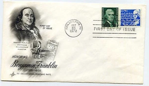 1393D 7c Benjamin Franklin ArtCraft, FDC - Imagen 1 de 1