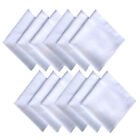  12 Pcs Baumwolltaschentuch Quadratisches Zum Malen Schal Tie-Dye