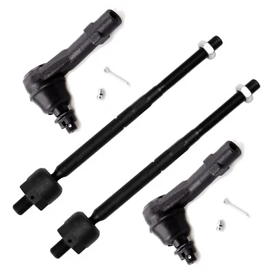 Front Steering Kit Inner Outer Tie Rod End For 2006-10 Ford Explorer Sport Trac Foto 1 de 4