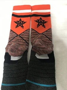 NWT Houston Astro Stance Baseball Crew Socks Medium Size 6-8.5 Men - Picture 1 of 8