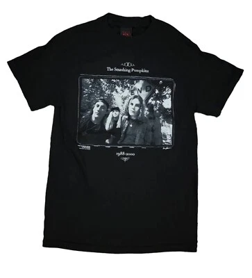 Vintage The Smashing Pumpkins 1988-2000 End Size Small Cinder Block Band Shirt - Image 1 of 4