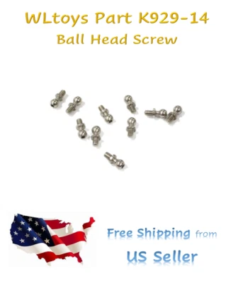 NEW WLtoys 124008 OEM RC Car Part K929-14 Ball Head Screw Set SHIPS FREE from US - Image 1 of 4