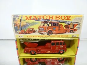 MATCHBOX K15 MERRYWEATHER FIRE ENGINE - RED 1:60 - GOOD IN BOX - 133 - Imagen 1 de 12