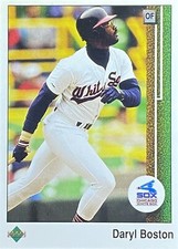 1989 Upper Deck #496 Daryl Boston Chicago White Sox Baseball Card