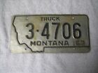 AMERICAN MONTANA 1963 TRUCK STEER &amp; STATE OUTLINE GRAPHIC # 3-4706 NUMBER PLATE