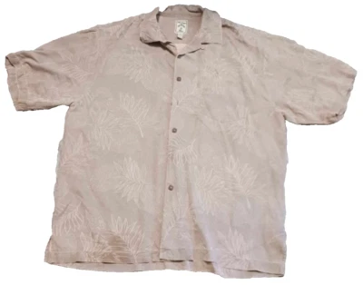 Montego Mon Hawaiian Shirt Mens XL Pink Floral Short Sleeve Button Up 100% Silk - Image 1 of 4