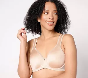 Reggiseno Breezies taglia 46DD Signature Shine sfoderato supporto ferretto SUNBEIGE A639540 - Foto 1 di 3