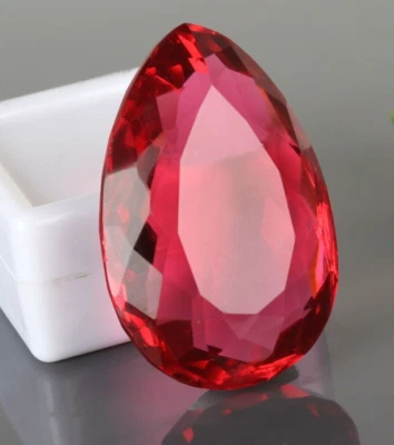 Large Pink Tourmaline 68.65 CT Pear Faceted Cut Loose Gemstone Gift for Birthday - Image 1 of 4