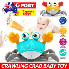 Electric Crab Crawling Toy + Music Light Effect USB Rechargeable Kids Toy HOT