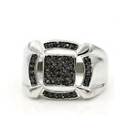 Stainless Steel 316 Pave Men's Statement CZ SET Pinky Ring SIZE11 Only