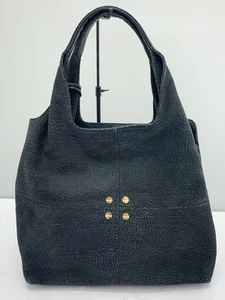 BORBONESE Tote Leather NVY 913503 - Picture 1 of 8