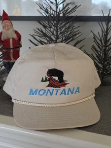 🔥 Sombrero vintage MONTANA Snapback Oso Negro ~ ¡SIN USAR!! - Imagen 1 de 8