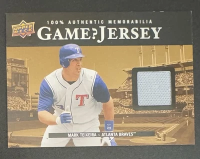 Mark Teixeira 2008 Upper Deck Game Used Jersey #99-MT - Image 1 of 2
