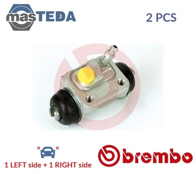 A 12 467 DRUM WHEEL BRAKE CYLINDER PAIR REAR BREMBO 2PCS NEW OE REPLACEMENT - Image 1 of 4