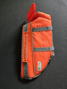 Dog Sweaters For Small Dogs- Orange Life Vest Size S  - Picture 1 of 3
