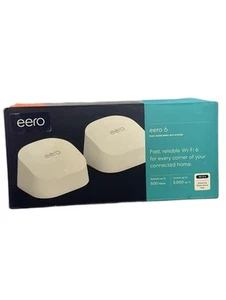 Opakowanie 2 Eero 6 Dual-Band Mesh Wi-Fi Router System N010211 - Zdjęcie 1 z 5
