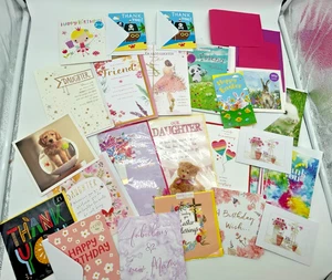 Job Lot of Greetings Cards inc. Birthdays, Christmas, Valentines & More D8 G715 - Picture 1 of 23