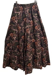 Natural Life braune geblümte Palazzohose Damengröße Medium - Bild 1 von 12