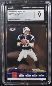 2002 Pacific Heads Up - Tom Brady #17 - Mint 9 - Picture 1 of 2