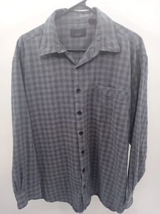 Axis LA Shirt Men's 1XB Gray Plaid Check Button Up Outdoor Casual Preppy Work - Picture 1 of 8