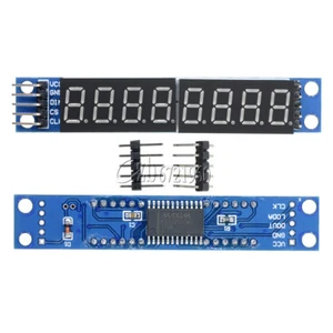 Blue MAX7219 LED Dot Matrix 8 Digit Digital Tube Display Control For Arduino - Picture 1 of 10